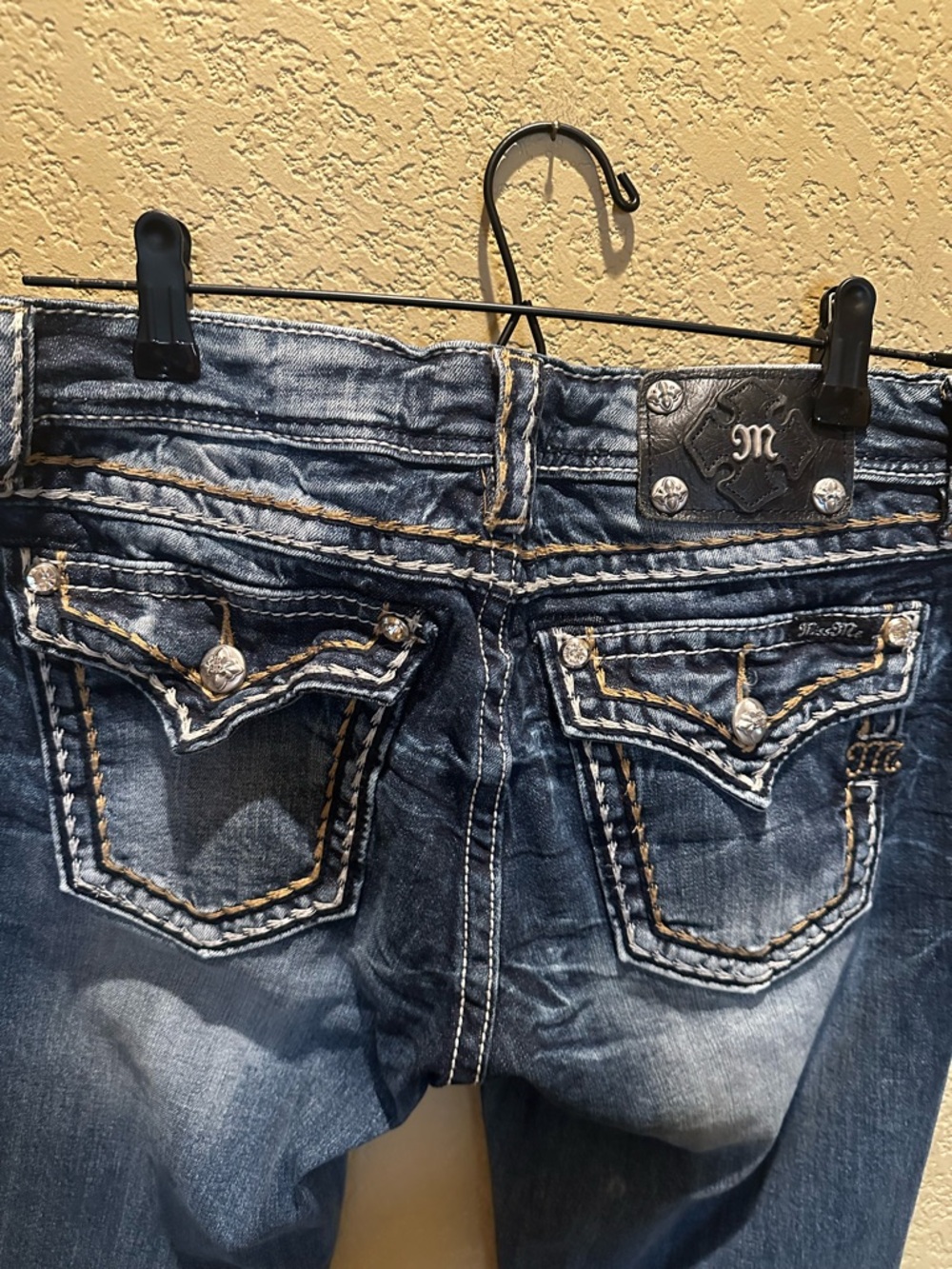 Miss Me Dark Blue Flared Jeans - Picture 6 of 6
